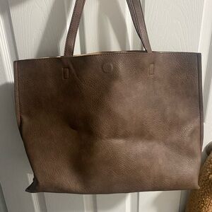 Brown Leather Tote Bag